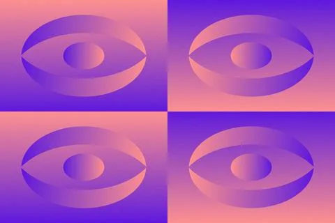 Abstract Background Geometric Background Circle Shapes and Designs Orange Colors 库存插图