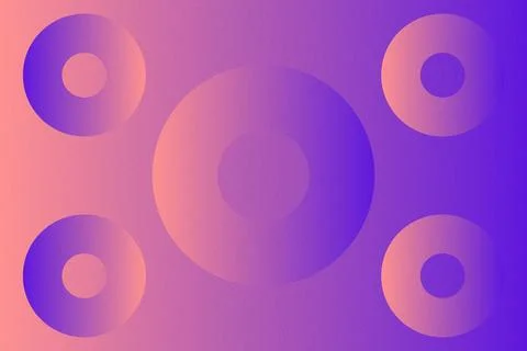 Abstract Background Geometric Background Circle Shapes and Designs Orange Colors Illustrazione stock