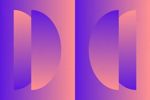 Abstract Background Geometric Background Circle Shapes and Designs Orange Colors Illustrazione stock