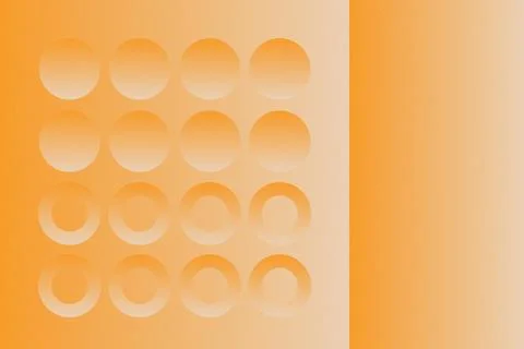 Abstract Background Geometric Background Circle Shapes and Designs Orange Colors 库存插图