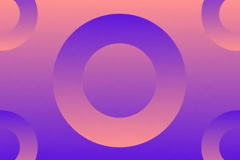 Abstract Background Geometric Background Circle Shapes and Designs Orange Colors Ilustração Stock