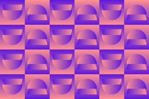 Abstract Background Geometric Background Circle Shapes and Designs Orange Colors Illustrazione stock