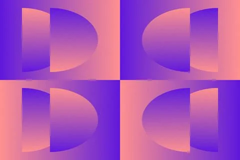 Abstract Background Geometric Background Circle Shapes and Designs Orange Colors 库存插图