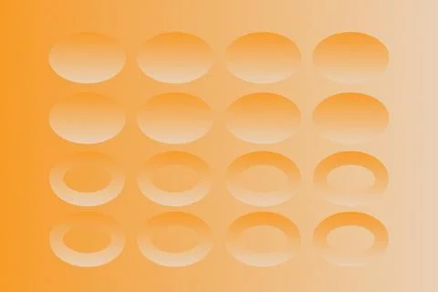 Abstract Background Geometric Background Circle Shapes and Designs Orange Colors 库存插图