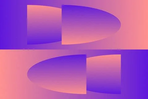 Abstract Background Geometric Background Circle Shapes and Designs Orange Colors Stockillustratie