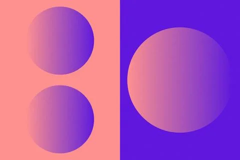 Abstract Background Geometric Background Circle Shapes and Designs Orange Colors イラスト素材