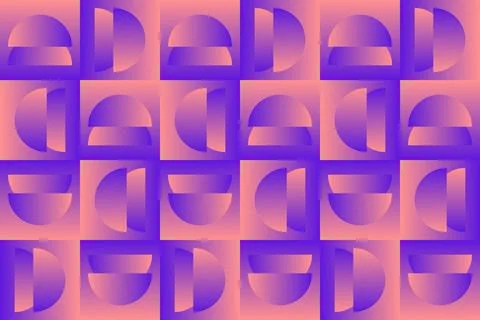 Abstract Background Geometric Background Circle Shapes and Designs Orange Colors 库存插图