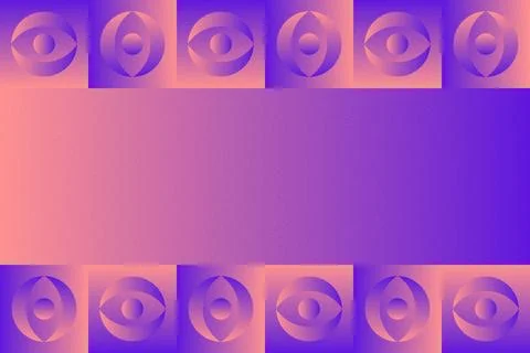 Abstract Background Geometric Background Circle Shapes and Designs Orange Colors Stockillustratie