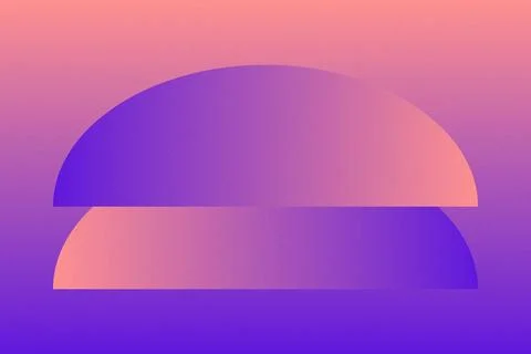 Abstract Background Geometric Background Circle Shapes and Designs Orange Colors Illustrazione stock