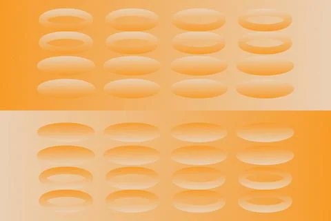 Abstract Background Geometric Background Circle Shapes and Designs Orange Colors 库存插图
