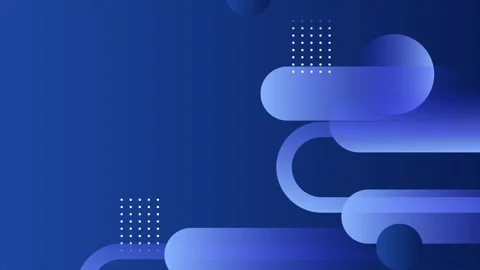 Abstract background with geometric blue circular shapes and gradient tones Vídeo Stock 294483312
