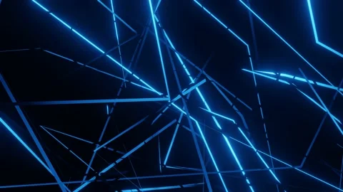 Abstract background geometric chaotic lines. Stock Footage 148131136
