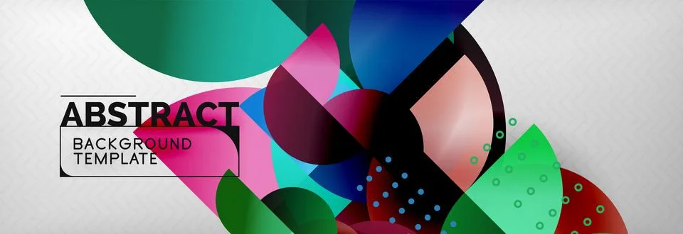 Abstract background, geometric circle composition 스톡 일러스트