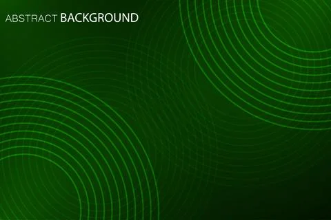 Abstract background geometric circles overlapping. Green background for you.. Stock Illustration