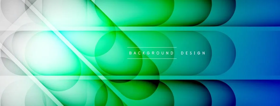 Abstract background - geometric composition created with lights and shadows Illustrazione stock