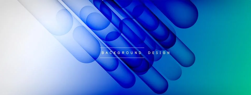 Abstract background - geometric composition created with lights and shadows Stock Illustration