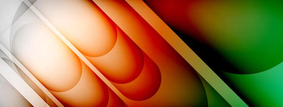 Abstract background - geometric composition created with lights and shadows Illustrazione stock