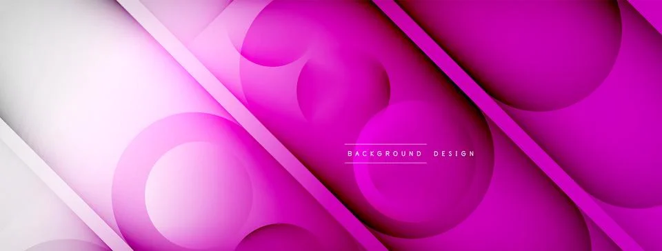 Abstract background - geometric composition created with lights and shadows Stock Illustration