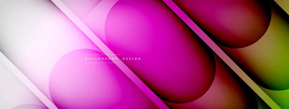 Abstract background - geometric composition created with lights and shadows Illustrazione stock