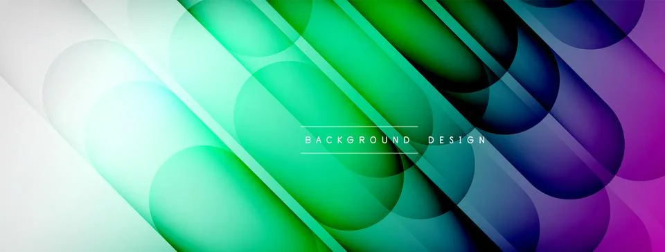 Abstract background - geometric composition created with lights and shadows Stock Illustration