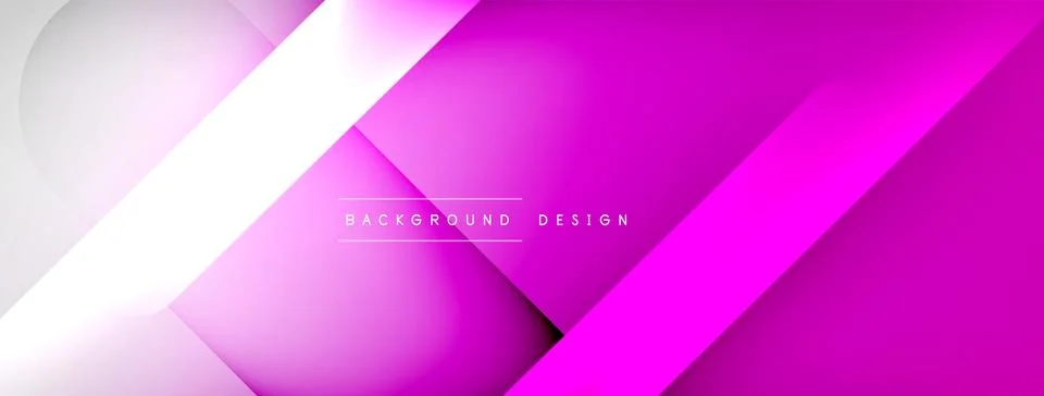 Abstract background - geometric composition created with lights and shadows Illustrazione stock