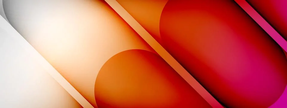 Abstract background - geometric composition created with lights and shadows Stock Illustration