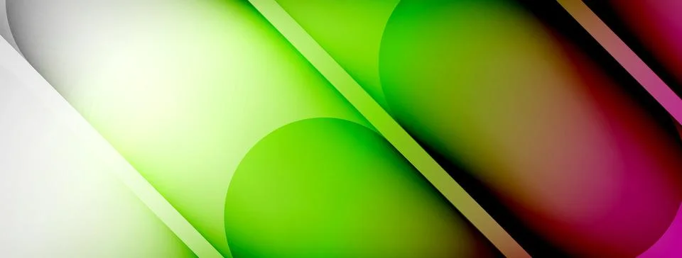Abstract background - geometric composition created with lights and shadows Illustrazione stock