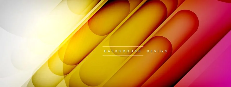 Abstract background - geometric composition created with lights and shadows Illustrazione stock