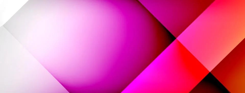 Abstract background - geometric composition created with lights and shadows Illustrazione stock