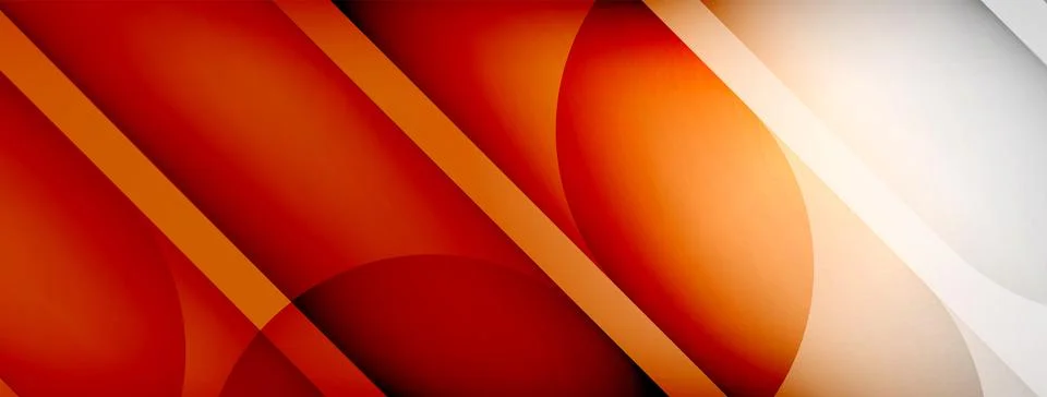 Abstract background - geometric composition created with lights and shadows Illustrazione stock