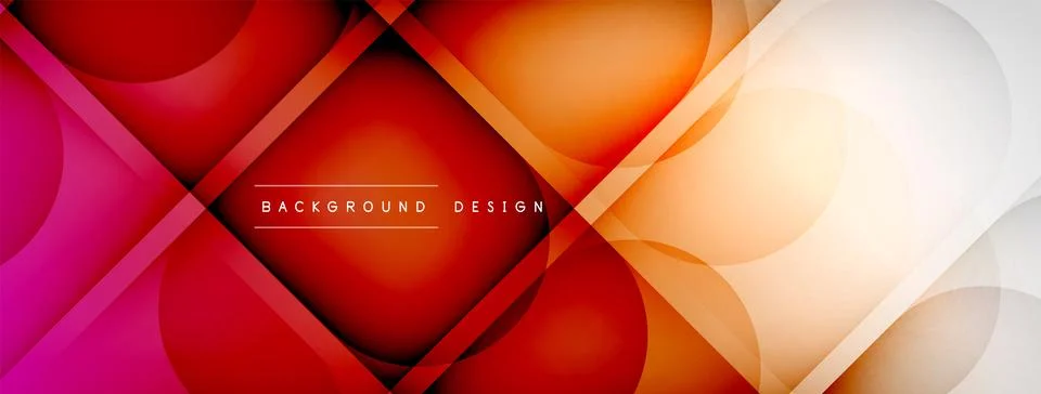 Abstract background - geometric composition created with lights and shadows 스톡 일러스트