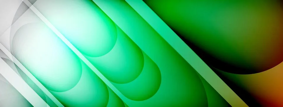 Abstract background - geometric composition created with lights and shadows Illustrazione stock
