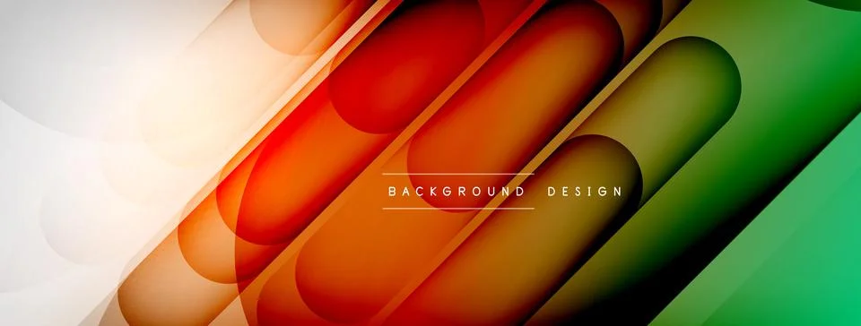 Abstract background - geometric composition created with lights and shadows Illustrazione stock