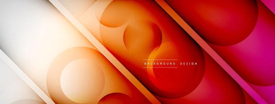 Abstract background - geometric composition created with lights and shadows Illustrazione stock