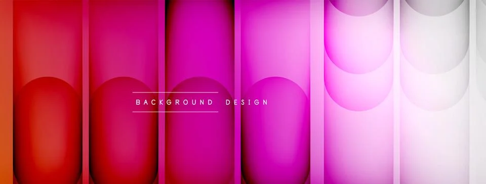 Abstract background - geometric composition created with lights and shadows Stock Illustration