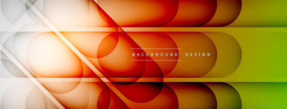 Abstract background - geometric composition created with lights and shadows Stock Illustration