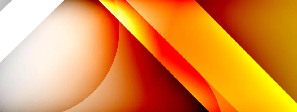 Abstract background - geometric composition created with lights and shadows Illustrazione stock