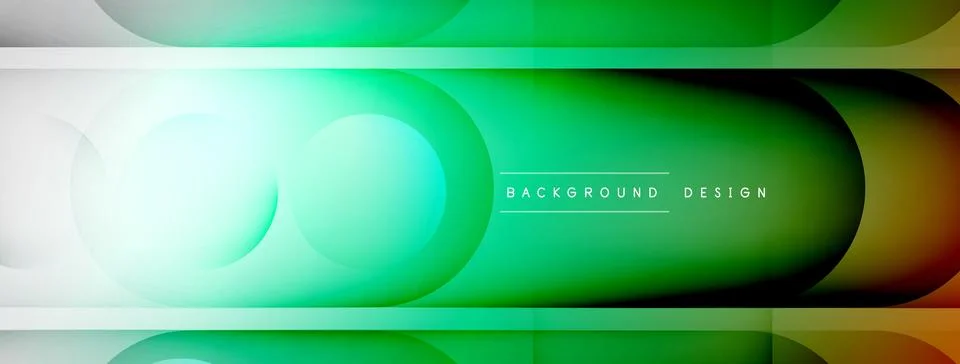 Abstract background - geometric composition created with lights and shadows Stock Illustration