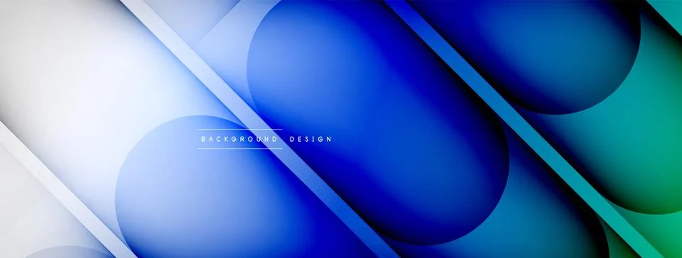 Abstract background - geometric composition created with lights and shadows Stock Illustration