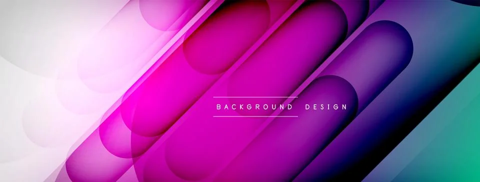 Abstract background - geometric composition created with lights and shadows Illustrazione stock