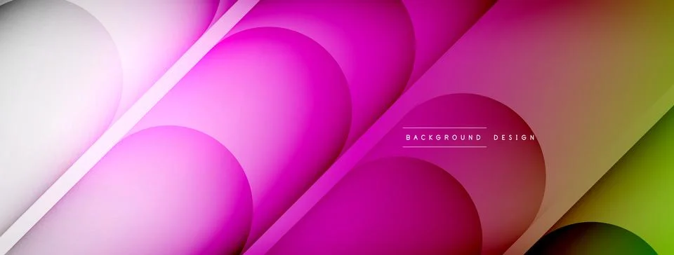 Abstract background - geometric composition created with lights and shadows Stock Illustration