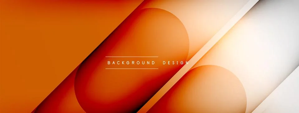 Abstract background - geometric composition created with lights and shadows Illustrazione stock