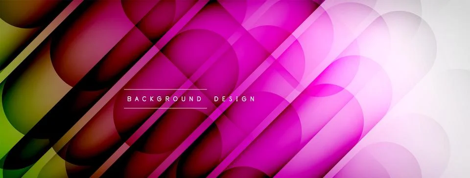 Abstract background - geometric composition created with lights and shadows Illustrazione stock