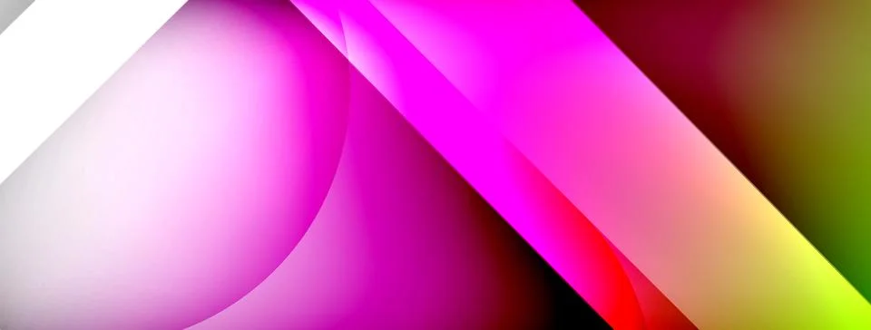 Abstract background - geometric composition created with lights and shadows Stock Illustration