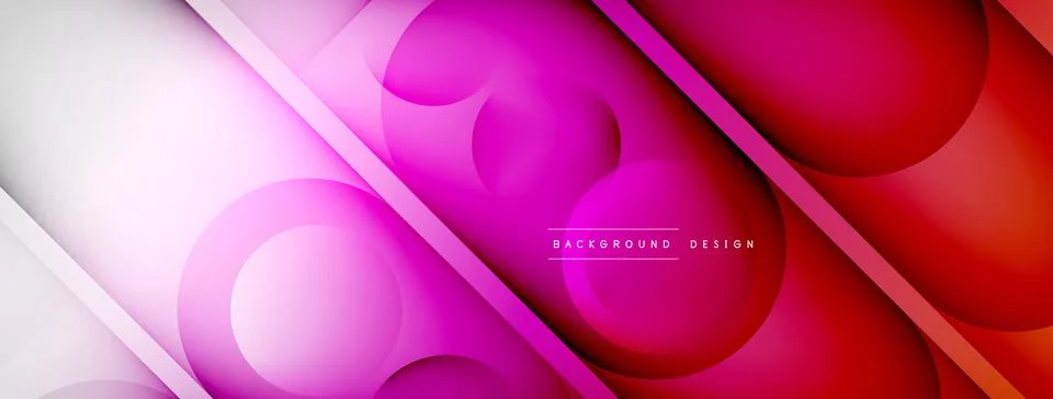 Abstract background - geometric composition created with lights and shadows Stock Illustration