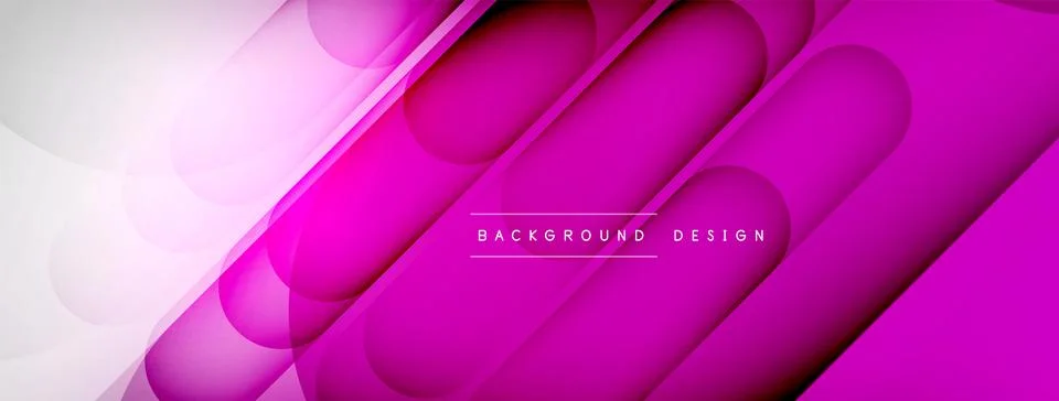 Abstract background - geometric composition created with lights and shadows Stock Illustration