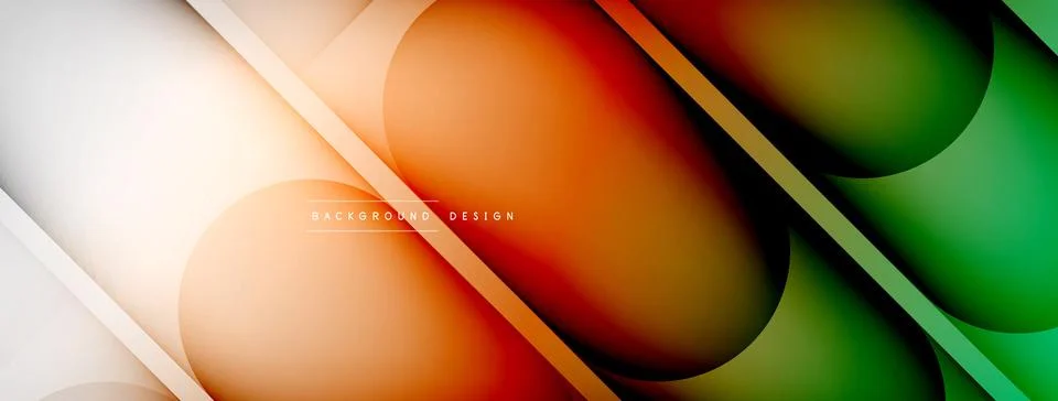 Abstract background - geometric composition created with lights and shadows Stock Illustration