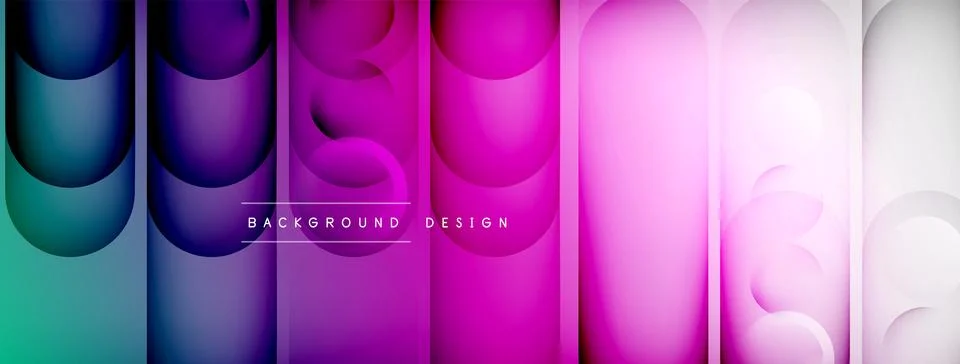 Abstract background - geometric composition created with lights and shadows Illustrazione stock