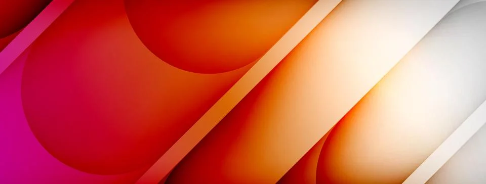 Abstract background - geometric composition created with lights and shadows Illustrazione stock