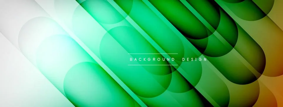 Abstract background - geometric composition created with lights and shadows Stock Illustration